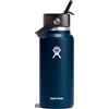 Hydro Flask - Wide Mouth - Borraccia da 946 ml (32 oz) - Acciaio inossidabile con isolamento sottovuoto e coperchio a prova di perdite - Wide Mouth - Indigo