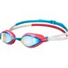ARENA Cobra Core Swipe Mirror Occhialini Nuoto da Gara Unisex Adulto, Occhialini Piscina con Lenti a Specchio Curve, Anti-Appannamento, Protezione UV, 5 Ponti Nasali Intercambiabili