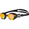 ARENA Cobra Tri Swipe Mirror Occhialini Triathlon Unisex Adulto, Occhialini Nuoto Piscina con Lenti a Specchio, Anti-Appannamento, Protezione UV, 3 Ponti Nasali Intercambiabili