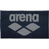 ARENA Pool Soft - Telo per piscina in cotone, unisex, adulti, 150 x 90 cm, colore blu marino e grigio