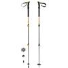Ferrino Unisex Adulto Bastoncini da Trekking Telescopici 3 Sezioni, Nero, 65-135