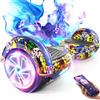 SISIGAD Hoverboard, 6.5 inch Self Balancing Scooter with Bluetooth LED Lights, Hover Board for Kids
