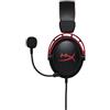 HyperX Cloud Alpha, Cuffie da Gaming con Jack Audio da 3,5 mm, Comandi sul Cavo, Telaio in Alluminio, Cuscinetti in Memory Foam Rivestiti in Similpelle, Adatto per PS4, Xbox e PC, Nero/Rosso