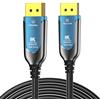 PremiumCord Cavo Ottico 8K DisplayPort 1.4 M/M 15m, Spina a Spina, 32,4 Gbps, Video 8K@60Hz, 5K@60Hz, 4K@60Hz 2160p, Connettori Placcati Oro, Blu/Nero