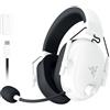 Razer Blackshark V2 Hyperspeed per PC - Cuffie da gioco e-sport senza fili ultra leggere 280g (Microfono a banda larga, Diaframma TriForce da 50mm, schiuma di isolamento acustico, 70 ore) Bianco