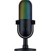 Razer Seiren V3 Chroma - Micrófono USB RGB con pulsación para silenciar (Iluminación Reactiva Para Streaming y juegos, Micrófono de condensador supercardioide) Nero