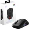 msi VERSA 300 ELITE WIRELESS Gaming Mouse, Sensore Ottico da 26000 DPI, Frequenza di polling 1000 Hz, Simmetrico, 6 Pulsanti, Batteria da 200 Ore, Latenza di 1ms, RGB, 65g, Cablato/Wireless
