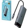TP-Link UH6120C Hub USB C 6 in 1, 1 HDMI 4K@60Hz, 1 Gigabit Ethernet, 1 PD Rapida a 100 W, 3 Porte di USB 3.0 (1 USB-C, 2 USB-A), SuperSpeed a 5 Gbps, Adattatore per Windows, Mac OS X, iOS, Android