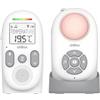 CHILLAX - Baby monitor Audio CB360 portatile - DECT - 2 unità wireless - VOX Mode & Eco - Sensore temperatura con alert - Portata 340m - Luce notturna & 5 ninnenanne - Autonomia 13ore - WalkieTalkie