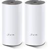 TP-Link Deco E4 Wifi Mesh, Dual Band Ac1200, 2 Porte Ethernet 100Mbps, Modalità Router e Access Point, Parental Control, 2 Pezzi con Copertura Fino a 260M2