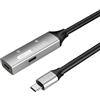 PREMIUMCORD Cavo Di Prolunga USB-C Attivo Con Ripetitore 20m, da Type-C Femmina a Maschio, USB 3.2 Gen 1 SuperSpeed 5Gbit/s, Doppia Schermatura, Alloggiamento in Alluminio, Nero, Lunghezza 20m