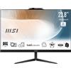 msi Modern AM242 12M-1244IT AIO Desktop - 23.8" IPS, Intel Core i5-1235U, 1920x1080 (FHD), 14ms, 8GB (DDR4 SDRAM), SSD 512GB, include tastiera e mouse cablati, webcam integrata - Windows 11 Home