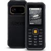 JCB Tradesman 4 Telefono Cellulare Rugged 4G | IP68/IP69K | MIL-STD-810H | Dual SIM | 64MB RAM + 128MB ROM | Batteria 1800mAh | Telefono Resistente da Cantiere - Nero