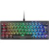 Mars Gaming MARSGAMING MKMINIPRO, Tastiera Meccanica Ultra-Compatta 60%, Switch Meccanici Hot-Swappable, Illuminazione RGB Chroma, Tastiera Gaming Antighosting, Multipiattaforma, Interruttore Silenziosa, US, Nero