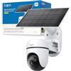 Tapo C610 KIT 2K 3MP Telecamera Wifi Esterno Senza Fili con Pannello Solare, 360° PTZ Videocamera Sorveglianza a Batteria 6700mAh, Rilevamento Umano, Visione Notturna a Colori, Tracciamento AI, IP65