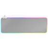 Mars Gaming MMPRGB2S XXL, Mouse pad RGB 12 modalità, 2 USB 2.0, Bianco Argento