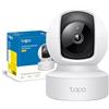 Tapo C212 Telecamera WiFi Interno 2K 3MP, Videocamera Sorveglianza, 360º Horizontal, Porta Ethernet, Panoramica e IInclinazione, Visione Notturna, MicroSD fino a 512GB, Alexa, Google