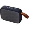 DIGIQUEST Speaker senza fili Portatile 3W con Radio FM, Lettore MP3, Microfono Vivavoce, USB e Micro SD, Cassa Compatta in Semiltessuto Nero/Grigio
