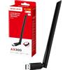 Mercusys TP-Link MA14H Chiavetta WiFi 6 AX300Mbps, WiFi USB per PC Fisso, Antenna ad Alto Guadagno, 2.4GHz/287Mbps, USB 2.0, WPA/WPA2, Supporta Windows 11/10/7 & Linux, Plug&Play