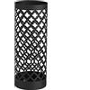 Baroni Home Portaombrelli Design Moderno Porta Ombrelli in Metallo Classic Nero e con 2 Gancini e Vaschetta Scolapioggia Rimovibile 19X19X49 cm (Nero)
