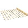 Inter Link Rete a doghe 90 x 200- Rete a doghe su rotelle Doghe per letto 1 persona Pino massiccio Naturale LxPxH 200x90x2 cm