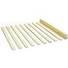 Inter Link Rete a doghe 140 x 200- Rete a doghe su rotelle Supporto letto Letto matrimoniale Letto per 2 persone Pino massiccio Naturale LxPxH 200x140x2 cm