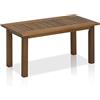Furinno Tioman Hardwood Patio Furniture Tavoli, naturale, 1 livello