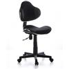 HJH Office 634120 Sedia girevole per bambini KIDDY GTI-2 tessuto nero/grigio sedia da scrivania per bambini ergonomica, regolabile in altezza, sedia per ragazzi