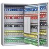 Arregui PL200 Cassetta Portachiavi con Ganci Regolabili | Cassetta di Sicurezza per 200 Chiavi da Muro | Appendichiavi da Parete | Portachiavi Inclusi | Armadietto per Chiavi | 55x38x14 cm | grigio