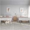 Yaheetech Set di 2 Struttura Letto Singolo in Ferro 90 x 200 cm, Bianco
