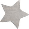 Baroni Home Tappeto a Pelo Lungo, Tappeto per Bambini Morbido, Tappeto Bambini Cameretta, Tappeto in Pelliccia Ecologica Morbido, Stella Grigio, 90X90 cm