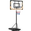 Yaheetech Canestro Basket Esterno Interno Camera Portatile con Colonna Tabellone Canestro Altezza Regolabile 216 246 cm