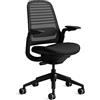 Steelcase Sedia da ufficio ergonomica: Series 1, supporto lombare, Onyx