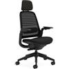 Steelcase Sedia da ufficio ergonomica: Series 1, con Poggiatesta, Onyx
