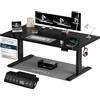 Homall Scrivania Regolabile in Altezza 160x80 cm con Porta USB, Nero