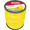 Oregon Filo per Decespugliatore a Forma di Stella in Nylon Resistente, Adatto per Erba Alta, Rifiniture e Vegetazione Fitta, Compatibile con Numerosi Marchi, 2,4 mm x 332 m (69-455-Y) Giallo