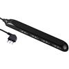 Electraline 61911 Multipresa Super Slim Salvaspazio 23 mm, 4 Posti Bivalenti 10/16A, Spina 90° 16A, Cavo 1.5 M