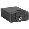 ARREGUI Private C9327 Cassetta di sicurezza con chiave per trasportare denaro | Cassetta Portavalori in acciaio con struttura da fissare sotto il tavolo/ripiano | Cassaforte portatile de 16 cm | Nero