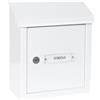 ARREGUI V4091 Cassetta Postale in Acciaio per Porte o Cancelli Interni, Cassetta Postale 23x4 cm, Taglia S (DIN A5), Anticorrosivo, bianco