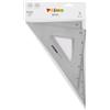 PRIMO - Set 2 Squadre 45°/35 cm e 60°/35 cm Antiriflesso per Disegno Tecnico, Squadra Cancelleria Cartoleria Resistente con Bordo Righello, Cose per la Scuola Materiale Scolastico, Bustina Antigraffio