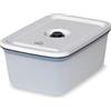 LACOR - 69694 - Contenitore Smart Food, Contenitore Ermetico, Con Valvola Speciale per Vuoto, Impilabile, Adatto per Lavastoviglie, Microonde, Frigorifero e Congelatore, Senza BPA, 2300 ml