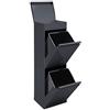 ARREGUI Top CR224-B Pattumiera Differenziata 2 Scomparti | 2x17L (34L)| Contenitore in Acciaio con Cassetto Superiore | Mobile per Raccolta Differenziata | Cestino per Spazzatura da Cucina | Antracite