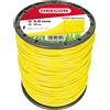 Oregon Filo da Taglio Quadrato Giallo per Decespugliatori e Tagliaerba, in Nylon Professionale, Adatto alla Maggior Parte dei Decespugliatori, 4.0 mm x 95 m (69-478-Y)
