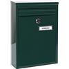 ARREGUI Zaguán E5753 Cassetta Postale Individuale in Acciaio o Raccogliposta | Con 2 Feritoie | Cassetta Postale Da Esterno | Dimensione S (DIN A5) | Facile da Montare | Verde