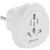 Electraline 70039 Adattatore da viaggio da Mondo (Spina tipo B, G, I, L, J, N) a Europa (spina tipo E e F)
