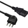 Electraline 46003 Cavo Alimentazione Spina Salvazpazio Italiana 10A a Vde Iec C13, 1.8 Mt, Cavo H05VV-F 3G0.75, Nero