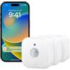 Eve Motion (Matter) set di 3 - Sensore intelligente di movimento e luce, per interni ed esterni, compatibile con Apple HomeKit, Alexa, Google Home, SmartThings, richiede un Thread Border Router