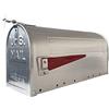 Arregui E2101 Cassetta postale singola in alluminio stile americano, inox, misura L (riviste e buste C4) - 22 x 48 x 17 cm