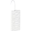 Wenko Umidificatore con motivo Onde ceramica - Umidificatore per ambiente con struttura ad onde, adatto per radiatore tubolare, Ceramica, 9 x 19.5 x 4 cm, Bianco