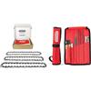 Oregon 91P056X3, Catena per motosega per barra da 40 cm - 56 maglie - catena a basso contraccolpo adatta a Einhell, McCulloch, Black & Decker e altro, Confezione da 3